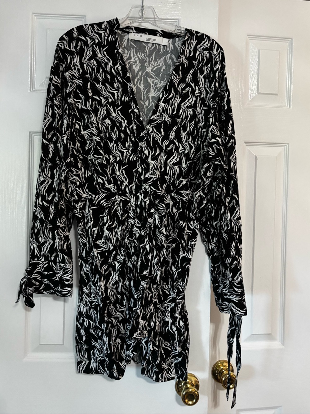 IRO black & White Printed dress size 38